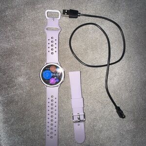 Lavender Smartwatch with Extra Strap